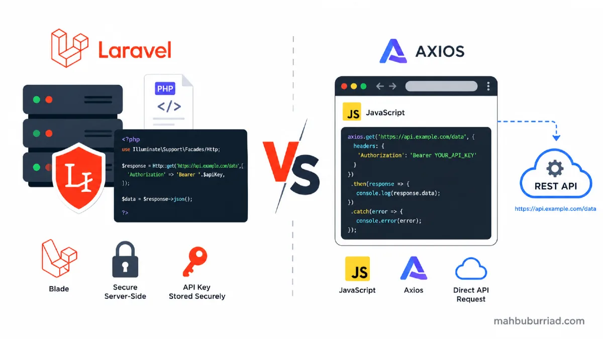 Laravel API Client: Should You Fetch API Data in Blade with JavaScript or Through a Controller?